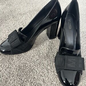 Michael Kors Black Patent Leather Heels in like new condition - size 7